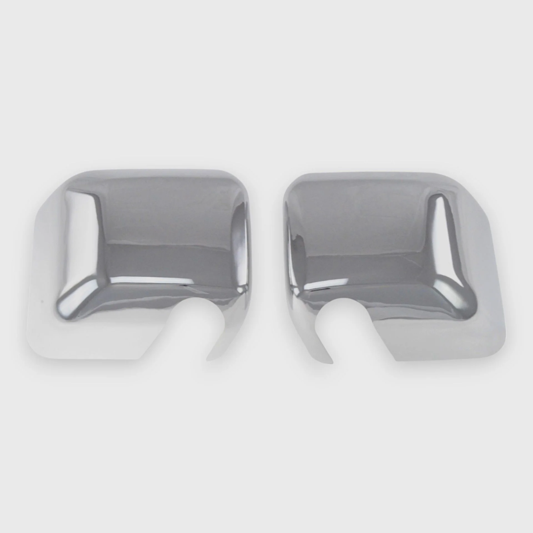 2007-2017 Jeep Wrangler, 2018 Jeep Wrangler JK 2 PCS Full Chrome Tape-on Mirror Cover