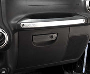 2007-2018 Jeep Wrangler JK/JKU - Glove Box Handle Trim | Brushed Stainless Steel-ACC-141016-corvette-store-online