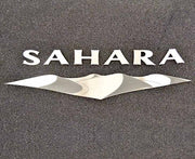 2007-2018 Jeep Wrangler JK - Sahara Badges 2Pc | Stainless Steel, Choose Finish-ACC-142008-corvette-store-online