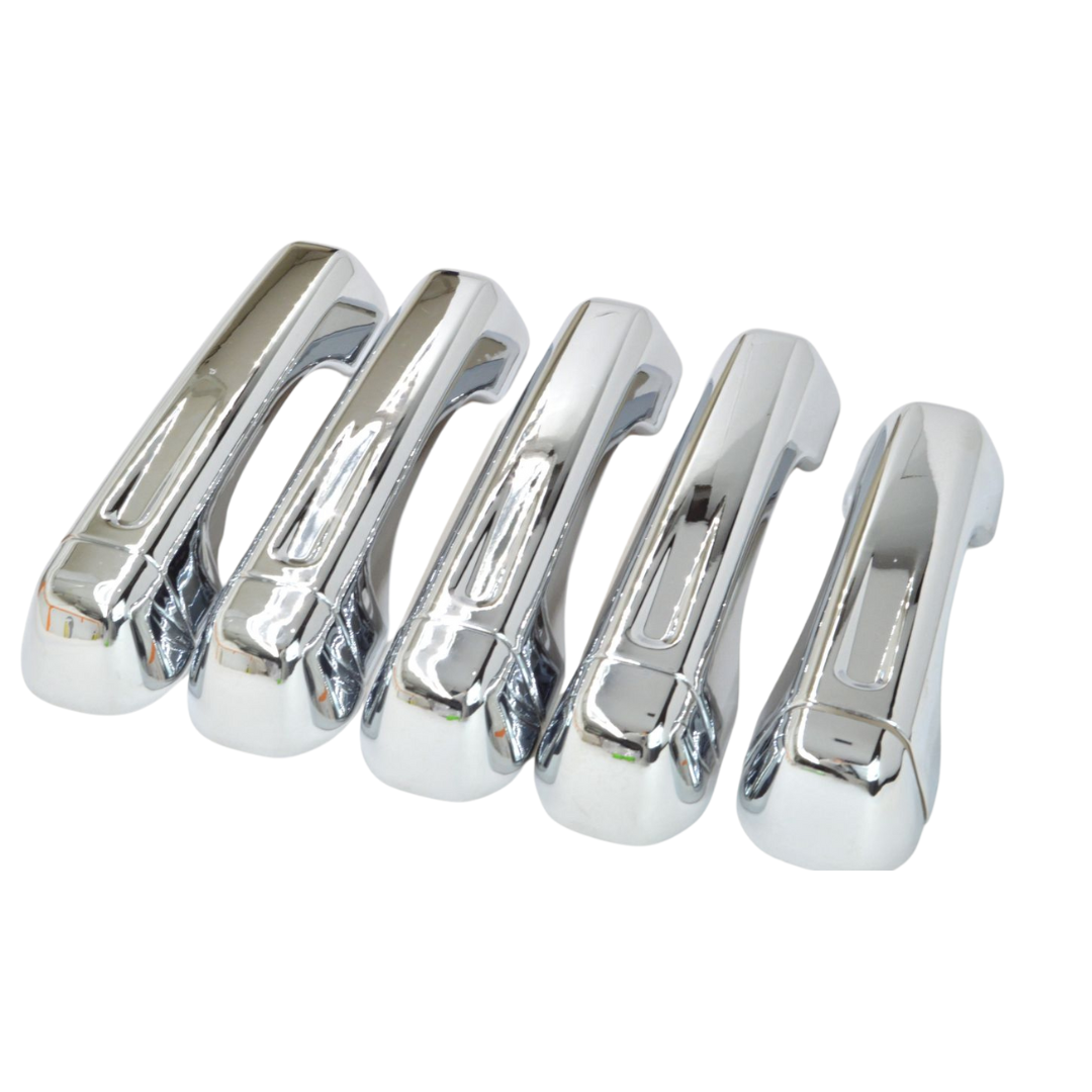 2018-2024 Jeep Wrangler, 20-24 Jeep Gladiator No Smart Key 10 PCS Chrome Snap-on W/Tape Patented Door Handle Cover