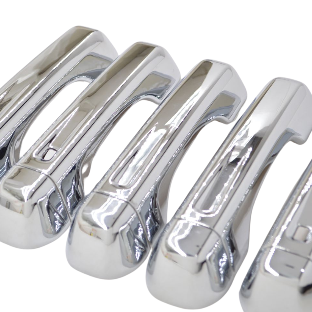 2018-2024 Jeep Wrangler, 20-24 Jeep Gladiator W/ Smart Key 10 PCS Chrome Snap-on W/Tape Patented Door Handle Cover