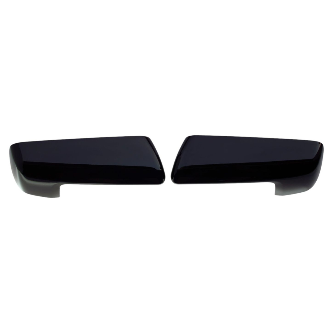 2019-2024 Chevrolet Silverado 1500, 19-24 GMC Sierra 1500 2 PCS Top Gloss Black Replacement Mirror Cover