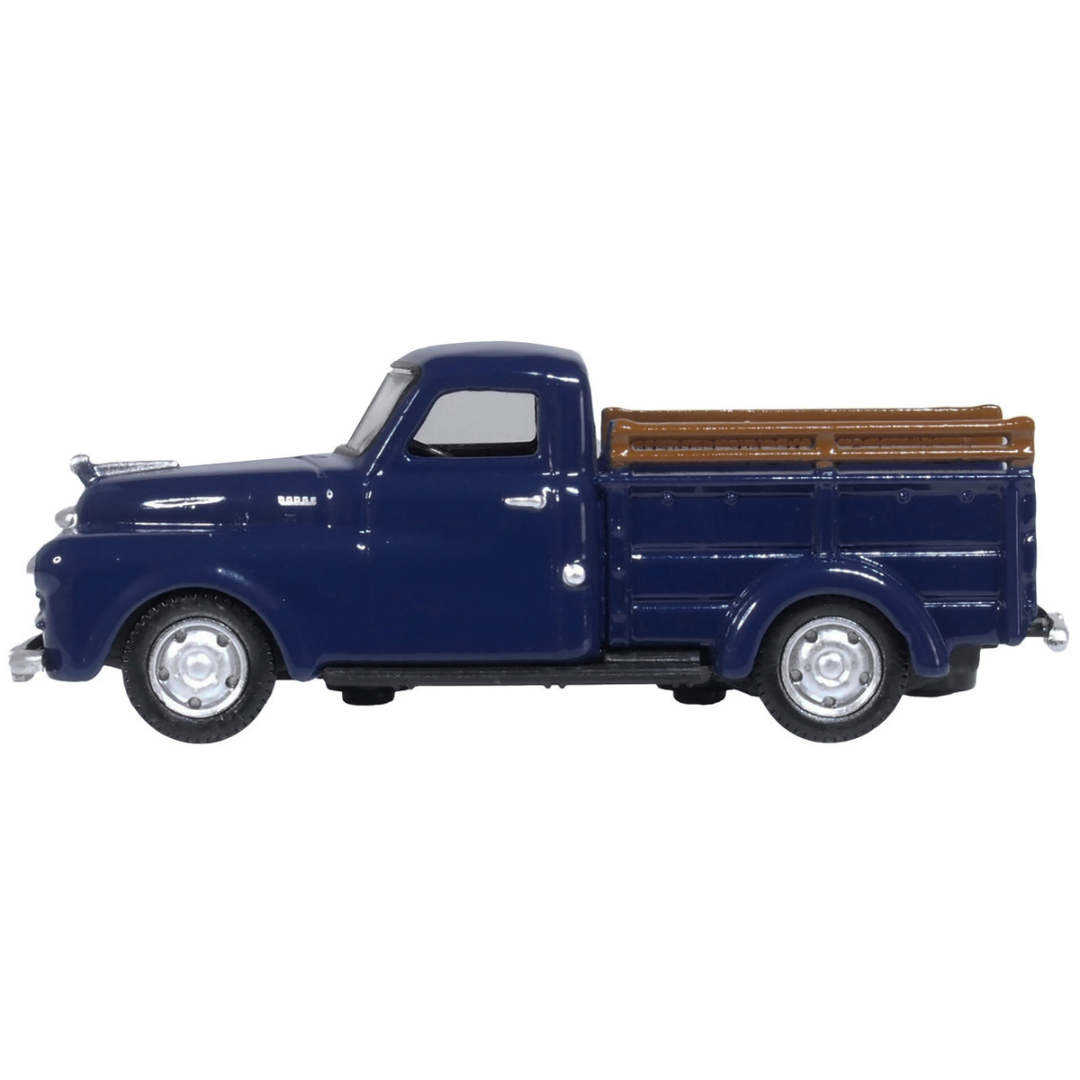 1948 Dodge B-1B Pickup Truck Waterway Blue 1/87 (HO) Scale Diecast Model Car