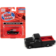 1955-chevrolet-cameo-pickup-truck-matt-black-and-red-1-87-ho-scale-model-car