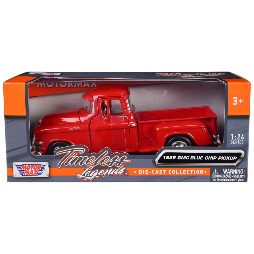 1955 GMC Blue Chip Pickup Truck Red "Timeless Legends" Series 1/24 Diecast Model Car