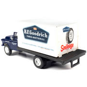 1957-chevrolet-box-truck-dark-blue-with-white-top-bfgoodrich-1-87-ho-scale-model