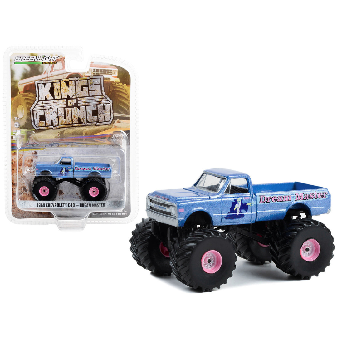 1969-chevrolet-c-10-monster-truck-blue-metallic-dream-master-1-64-diecast