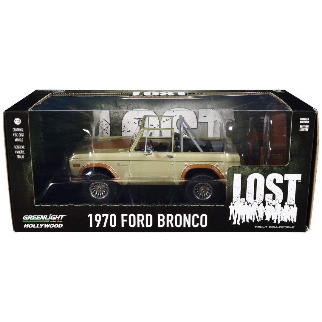 1970 Ford Bronco Gold Metallic with Brown Hood and Top "Lost" (2004-2010) TV Series "Hollywood" Series 20 1/24 Diecast Model Car