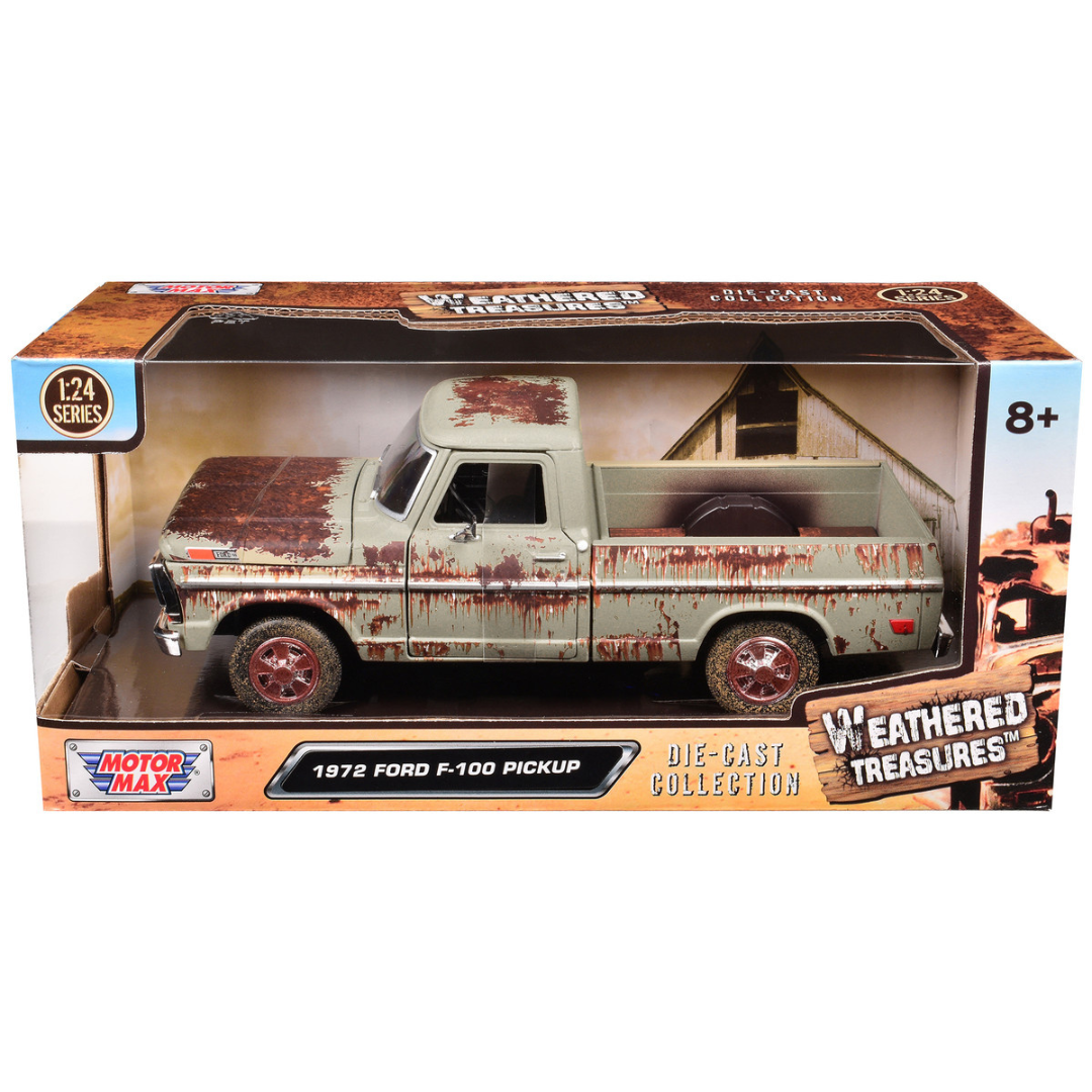 1972 Ford F-100 Pickup Truck Beige (Rusted) "Weathered Treasures" Series 1/24 Diecast Model Car