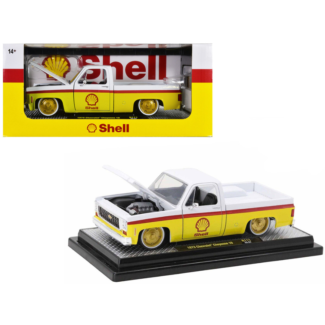 1973 Chevrolet Cheyenne 10 Pickup Truck "Shell Oil" Limited Edition 1/24 Diecast Model Car