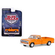 1982-dodge-ram-d-250-pickup-truck-dot-orange-blue-collar-collection-series-13-1-64-diecast-model-car