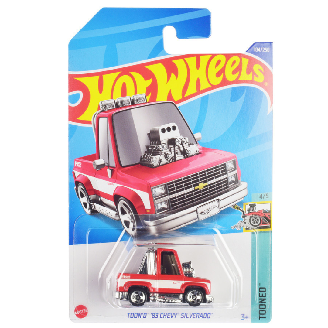 1983 Chevrolet Silverado "Toon'd" Pickup Truck "Tooned" Series Diecast Model Car by Hot Wheels