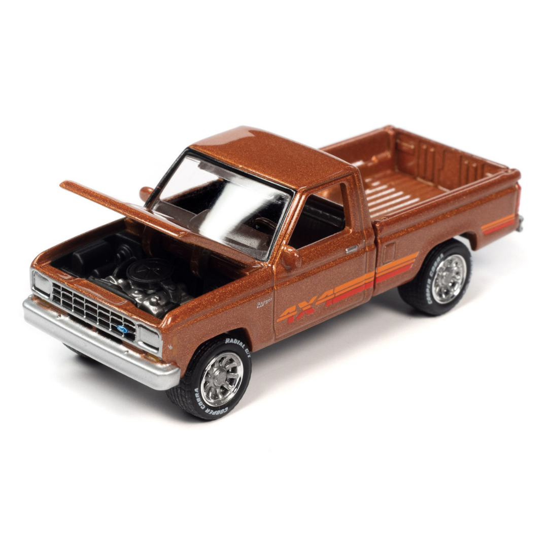 1985-ford-ranger-xl-pickup-truck-bright-copper-metallic-with-stripes-classic-gold-collection-2023-release-1-limited-edition-to-4620-pieces-worldwide-1-64-diecast-model-car-by-johnny-lightning