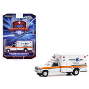 1994-ford-f-350-ambulance-white-with-orange-stripes-boston-ems-cardiac-defibrillation-ambulance-boston-massachusetts-first-responders-hobby-exclusive-series-1-64-diecast-model-car