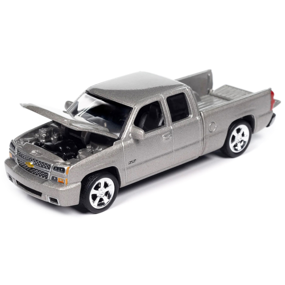 2006 Chevrolet Silverado SS Pickup Truck Silver Birch Metallic "Muscle Trucks" Series 1/64 Diecast Model Car