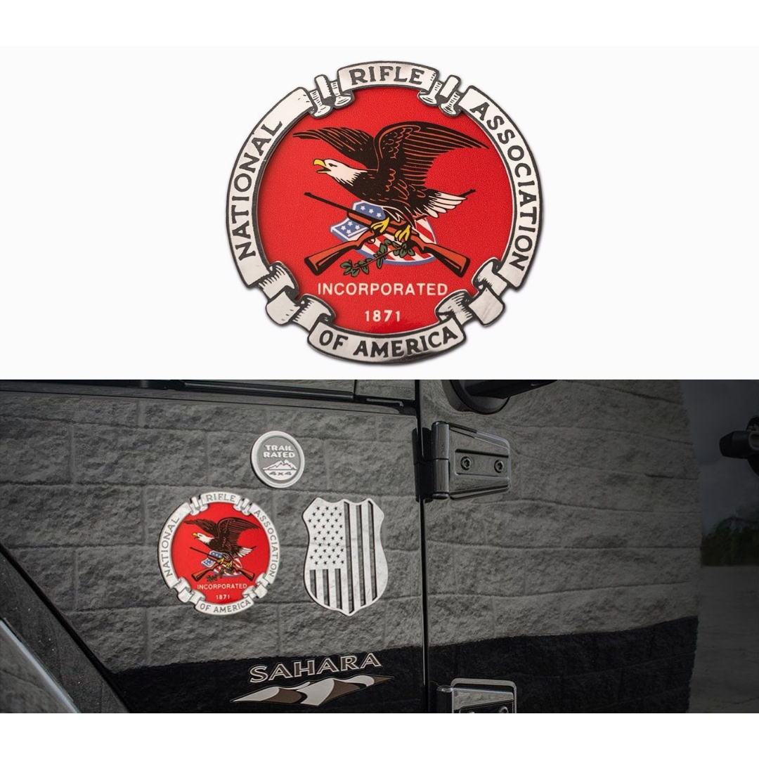 NRA Emblem 1Pc | Stainless Steel, Choose Polished or Brushed Finish