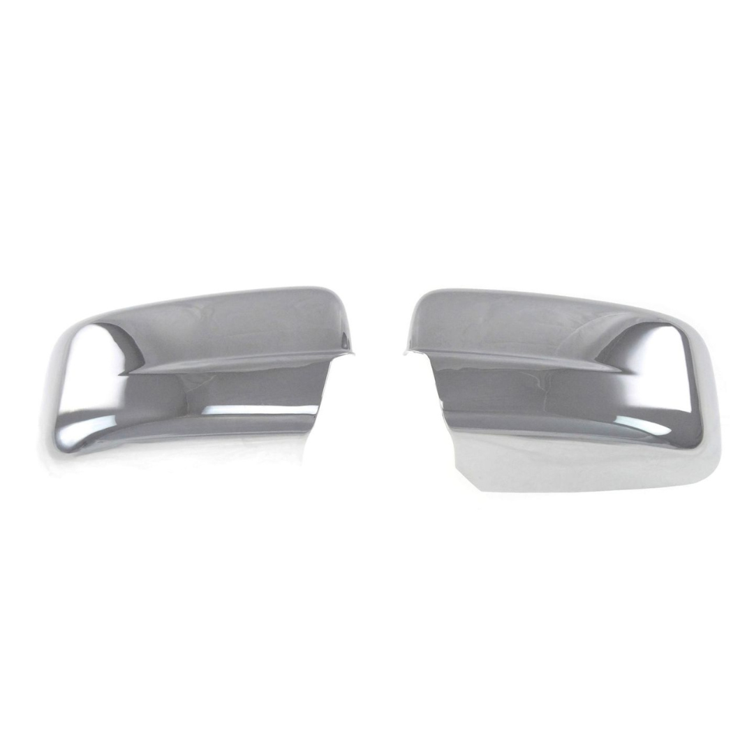 2009-2010 Dodge Ram 1500, 11-18 Ram 1500, 19-23 Ram 1500 Classic 2 PCS No Turn Signal Full Chrome Tape-on Mirror Cover