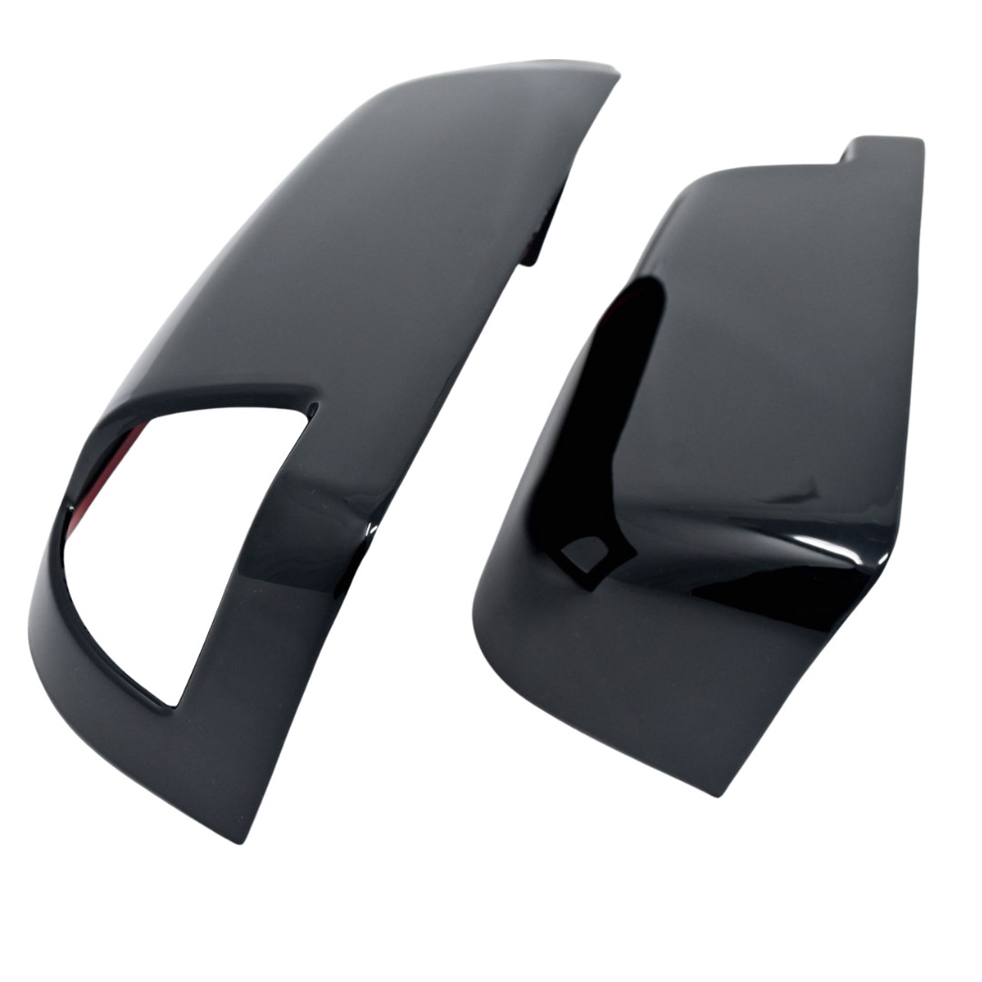 2010 Dodge Ram 3500/Ram 2500, 11-22 Ram 2500/3500 Non-Tow Style 2 PCS With Turn Signal Top Gloss Black Tape-on Mirror Cover