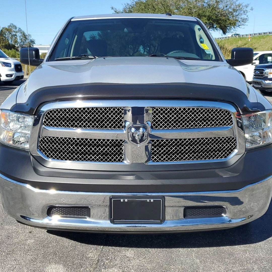 2013-2018 Ram 1500, 19-23 Ram 1500 Classic ST/Tradesman 4 PCS Mesh Chrome Tape-on Patented Grille Overlay