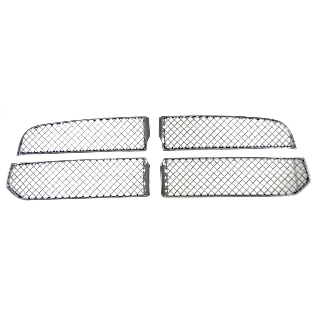 2013-2018 Ram 1500, 19-23 Ram 1500 Classic ST/Tradesman 4 PCS Mesh Chrome Tape-on Patented Grille Overlay