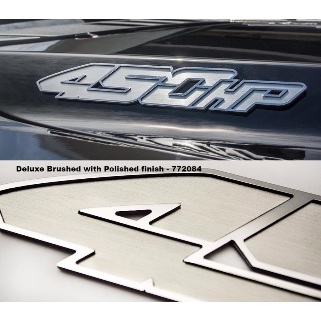 2017-2018 Ford Raptor - 450 Horsepower Emblems 4 Styles 2Pc | Stainless Steel, Choose Style