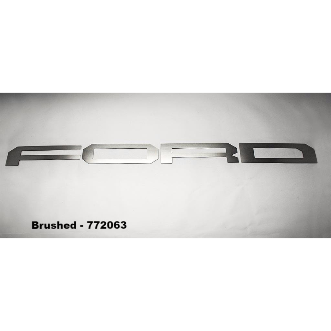 2017-2018 Ford Raptor - 'FORD' Tailgate Letters | Premium Stainless Steel, Brushed