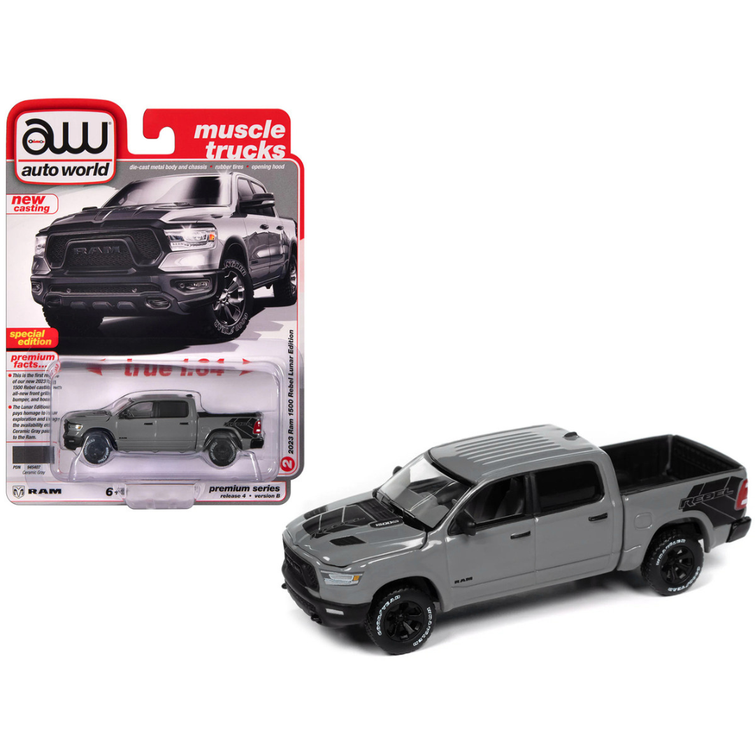 2023 Ram 1500 Rebel Havoc Edition Pickup Truck Ceramic Gray "Muscle Trucks" Series 1/64 Diecast Model Car