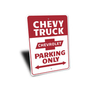 chevy-truck-parking-only-aluminum-sign