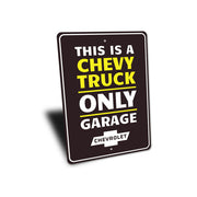 chevy-trucks-only-garage-aluminum-sign