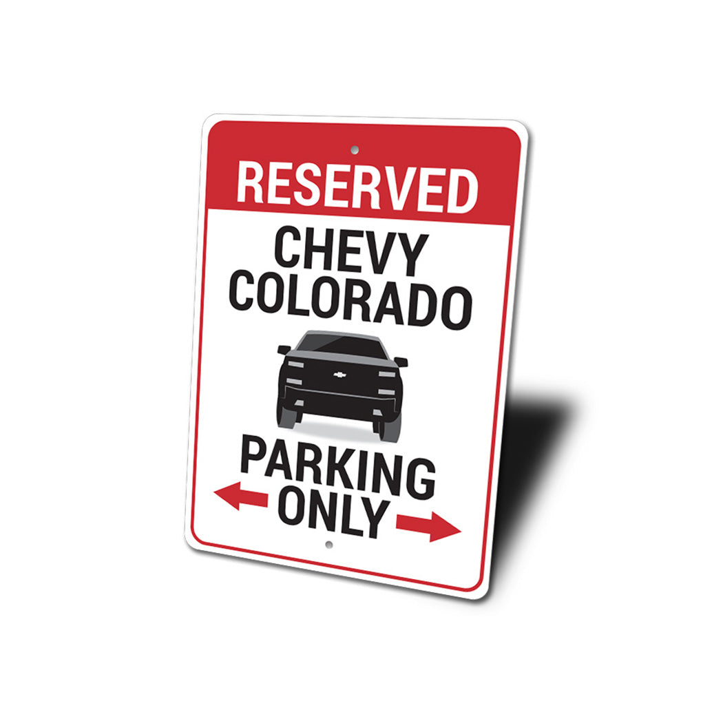 chevy-colorado-parking-aluminum-sign