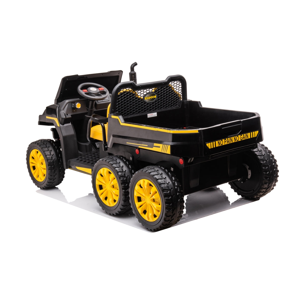 24v-6-wheeler-freddo-tractor-trailer-2-seater-ride-on-with-dump-cart-and-parental-remote