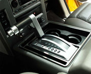 2003-2007 Hummer H2 - Center Console Shifter Surround | Brushed Stainless Steel-ACC-491002-corvette-store-online