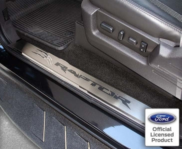 2010-2014 Ford Raptor - Front Door Sills Outer 2Pc | Brushed/Polished Stainless Steel-ACC-771023-corvette-store-online