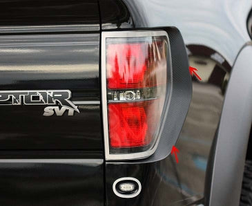 2010-2014 Ford Raptor - Taillight Carbon Fiber Wrap 2Pc | Vinyl Carbon Fiber-ACC-772004-corvette-store-online