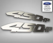 2017-2018 Ford Raptor - 450 Horsepower Emblems 4 Styles 2Pc | Stainless Steel, Choose Style-ACC-772048-corvette-store-online