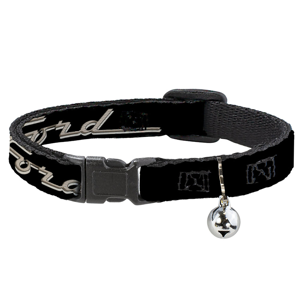 FORD F-100 Script Breakaway Cat Collar with Bell - Black/Tan-Gray