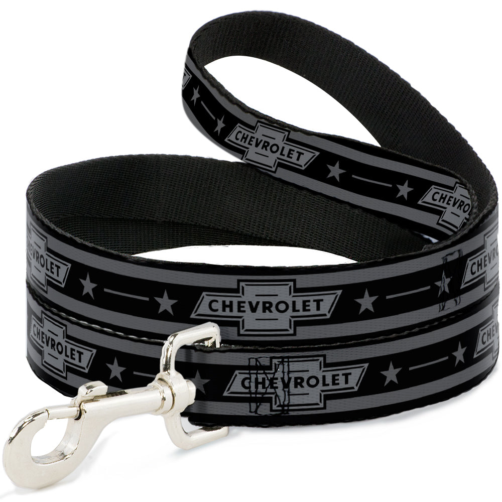 dog-leash-vintage-chevrolet-1934-bowtie-logo-stars-stripe-black-grays