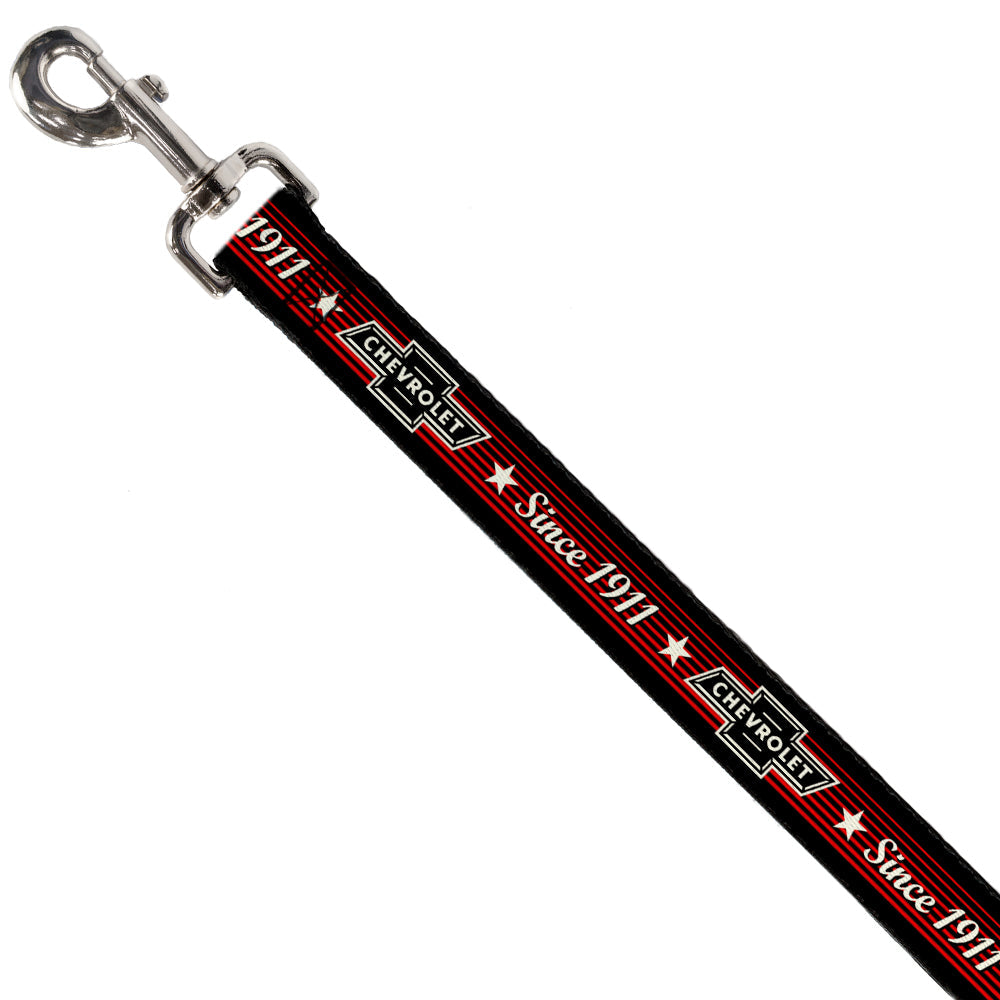 dog-leash-vintage-chevrolet-bowtie-since-1911-stars-stripe-black-red-ivory