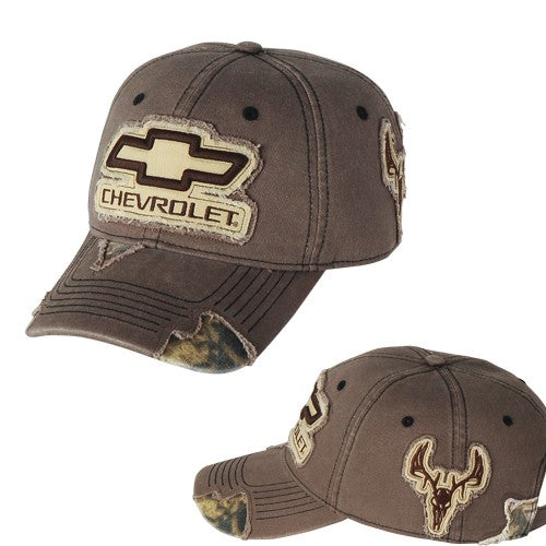 Chevy Camo Frayed Buck Patch Cap - [Corvette Store Online]