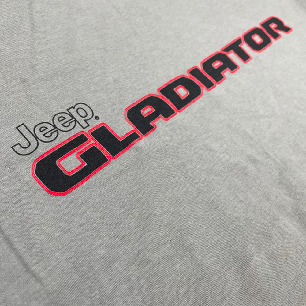 Mens Jeep® Gladiator Red/Black T-Shirt - Grey