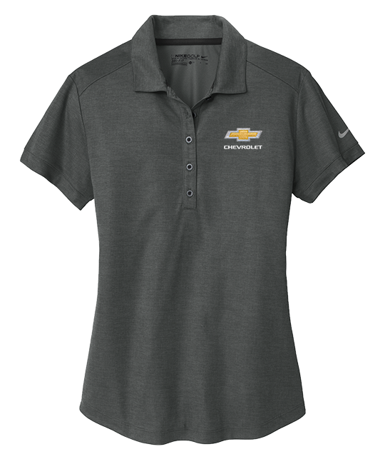 ladies-chevrolet-gold-bowtie-nike-golf-dri-fit-crosshatch-polo