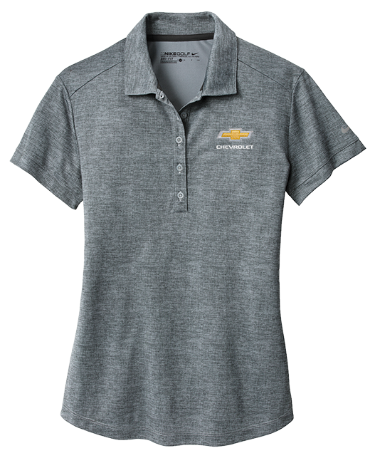 ladies-chevrolet-gold-bowtie-nike-golf-dri-fit-crosshatch-polo