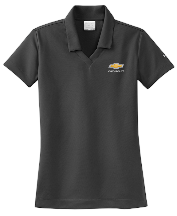 ladies-chevrolet-gold-bowtie-nike-golf-dri-fit-micro-pique-polo