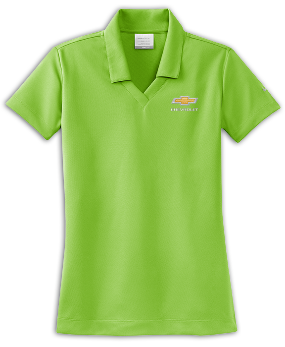 ladies-chevrolet-gold-bowtie-nike-golf-dri-fit-micro-pique-polo