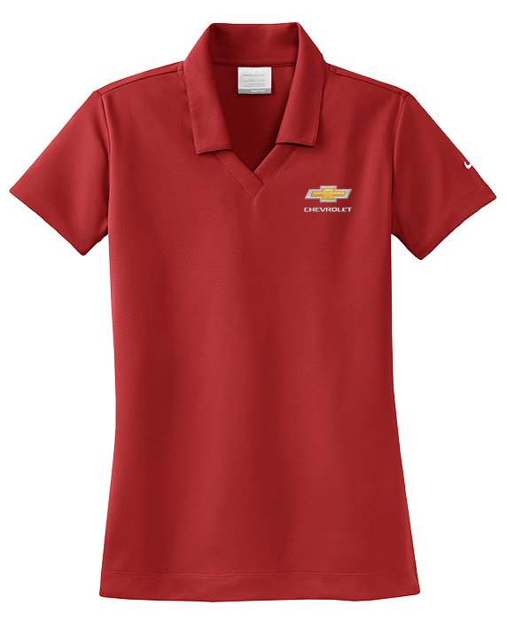 ladies-chevrolet-gold-bowtie-nike-golf-dri-fit-micro-pique-polo