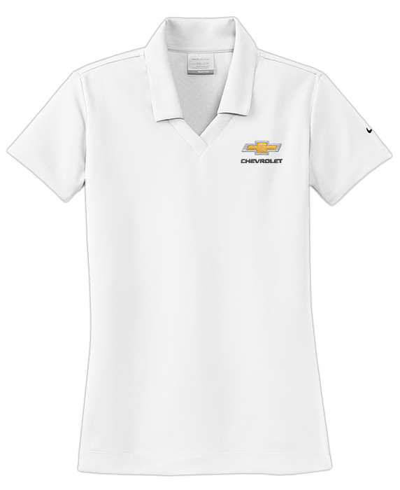 ladies-chevrolet-gold-bowtie-nike-golf-dri-fit-micro-pique-polo