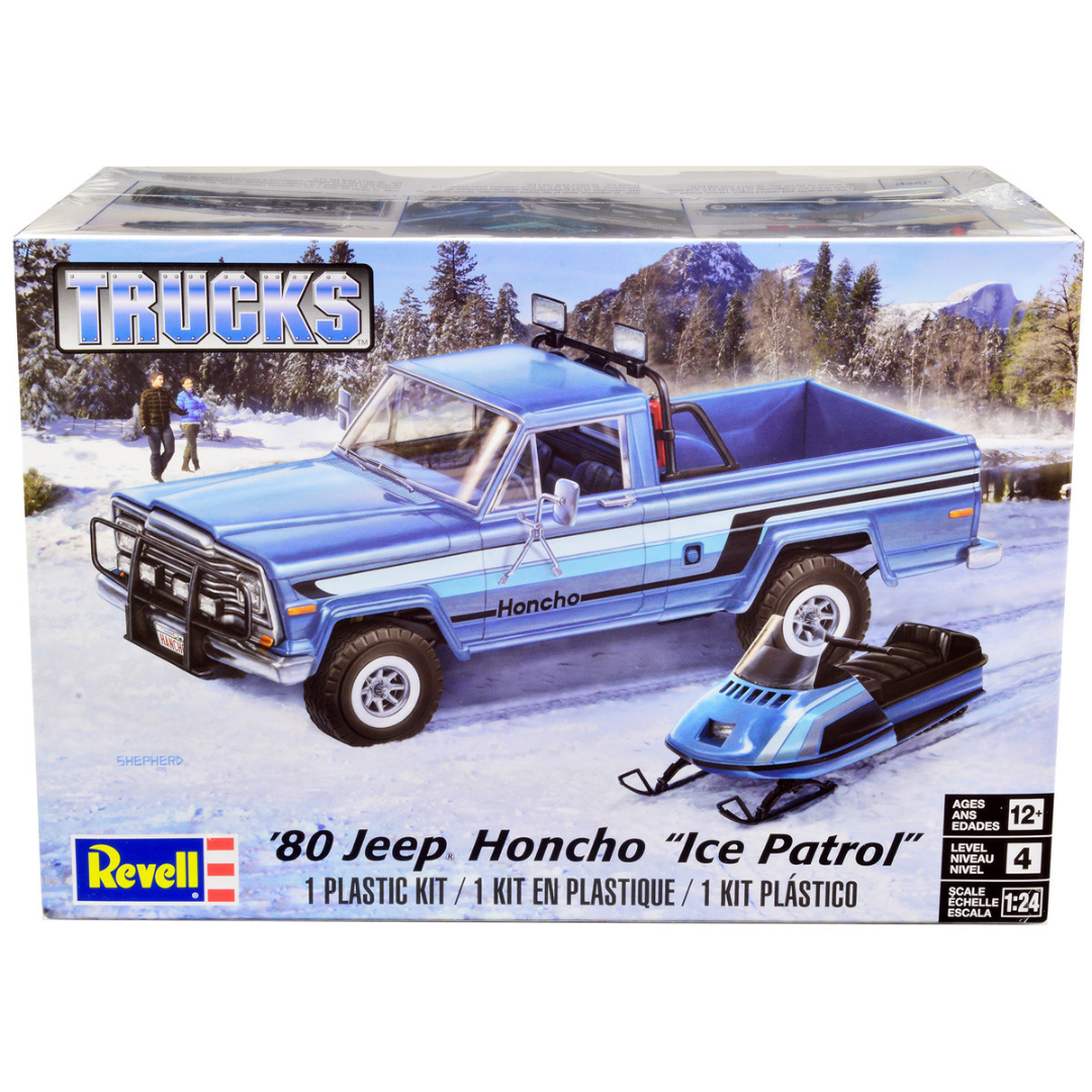 level-4-model-kit-1980-jeep-honcho-pickup-truck-ice-patrol-1-24-scale-model-by-revell