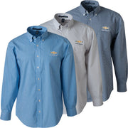 chevrolet-mens-gold-bowtie-gingham-shirt