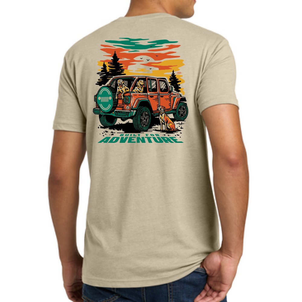 Mens Jeep® Dogs Built For Adventure T-Shirt