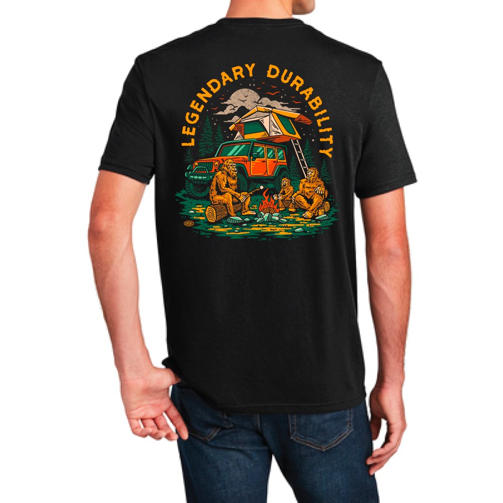 Mens Jeep® Sasquatch T-Shirt - Black